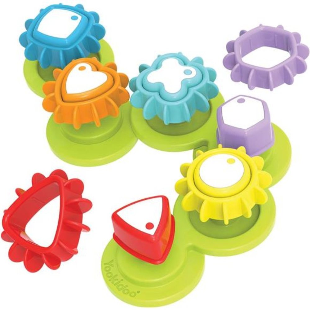 Shape ‘N’ Spin Gear Sorter. A Developmental Activity Toy for Kids
